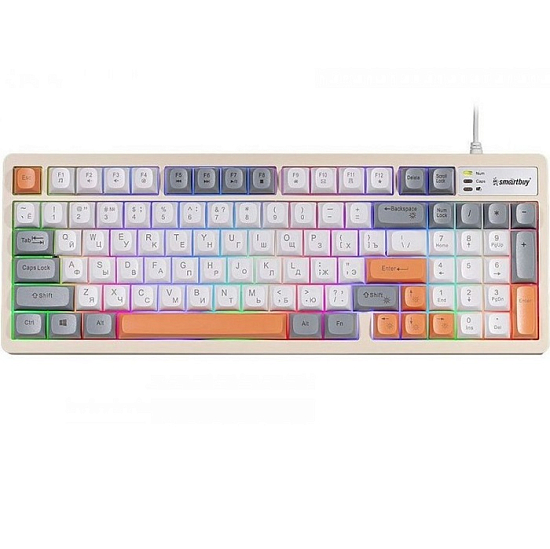 Клавиатура SMARTBUY Rush Z37 серо-белая (SBK337UWG)
