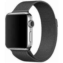 Металлический ремешок HOCO WA03 для APPLE Watch 38/40mm, чёрный, миланская петля