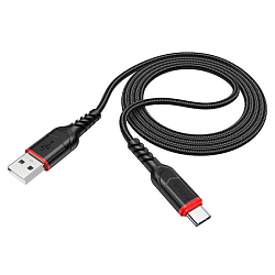 Кабель USB <--> Type-C  2.0м HOCO X59 Victory, черный