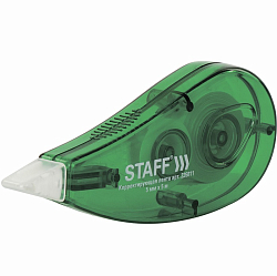 Корректирующая лента STAFF EVERYDAY, 5 мм х 5 м, корпус зеленый, блистер, 226811