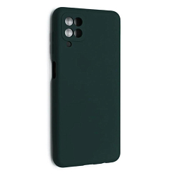 Задняя накладка SILICONE COVER Soft Mate для Samsung Galaxy A12 зелёный