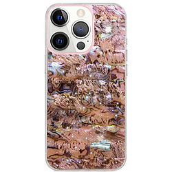Задняя накладка K-DOO SEASHELL для iPhone 14 Plus прозр. корп (розовый)