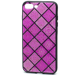 Задняя накладка STELLAR для iPhone 7/8 Plus (001), принт с блестками