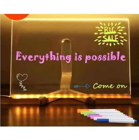 Ночник для рисования с маркером, 20×20 см