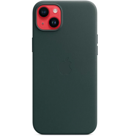Чехол APPLE Leather Case для iPhone 14 Plus с MagSafe Forest Green (MPPA3ZM/A)