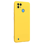 Силиконовый чехол SILICONE CASE Soft Matte для Realme C21 желтый