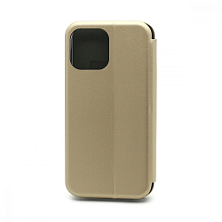 Чехол футляр-книга BF для iPhone 13 Pro Max/6.7 золотистый