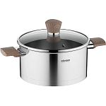 Кастрюля 3.2л NADOBA серия LUDVA со стеклянной крышкой