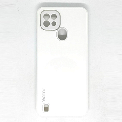 Задняя накладка NONAME для Realme C21 под стекло белый