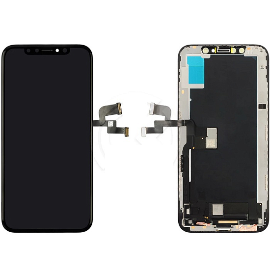 Дисплей iPhone XS + тачскрин черный с рамкой (100% LCD)