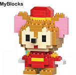 Фигурка-конструктор MyBlocks "Мышь" 7232A (мятая упаковка)