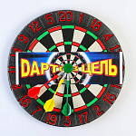 Дартс "В цель", d-35 см, толщина 2 см, 3 дротика, дротик 14.2 х 3.2 см  5266434