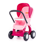 Коляска для кукол прогулочная "Alisa" 4-х колёсная (розовая) 95220