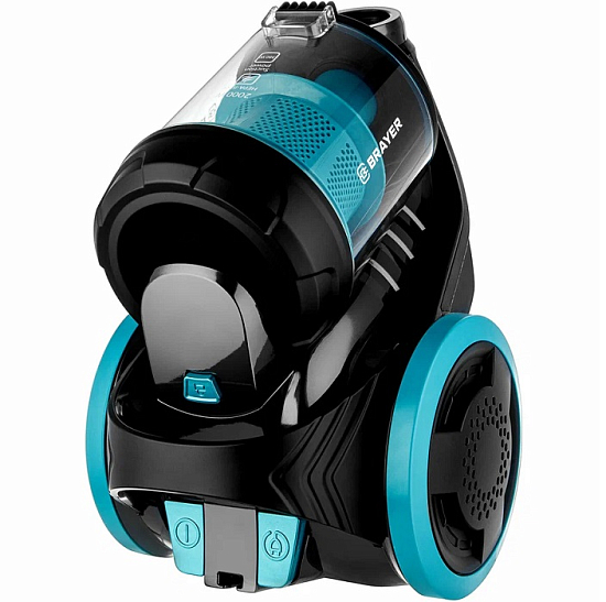 Пылесос BRAYER BR4208 черный/голубой