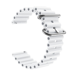 Силиконовый ремешок WB35 Ocean Band Универсальный 22мм (white)