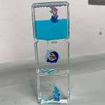 Гелевые часы, антистресс, 15 х 5.5 х 2.5 см, синие 7403293