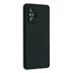 Задняя накладка Silicone Case Soft Matte для  Redmi Note 10 Pro чёрный