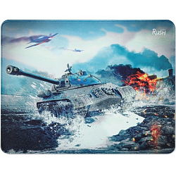 Коврик SMARTBUY Strike 2, M-size, ткань, чёрный, рисунок (360х270х3мм)