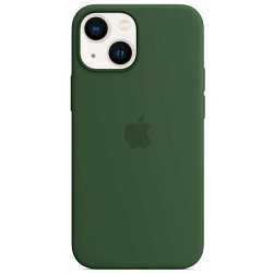 Силиконовый чехол SILICONE CASE для iPhone 13 зелёный (31)