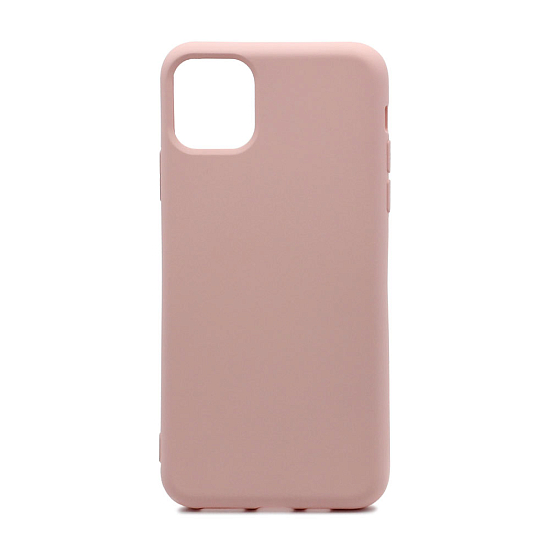 Силиконовый чехол SILICONE CASE для iPhone 11, пудровый