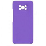 Задняя накладка SILICONE COVER для Xiaomi Poco X3 фиолетовая