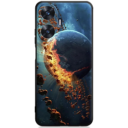 Силиконовый чехол DF для Realme C55 DF rmCase-32 (black) Art005