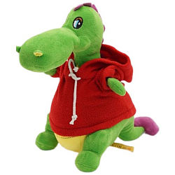 Мягкая игрушка Дракон Меркурий в красной толстовке, 25 см