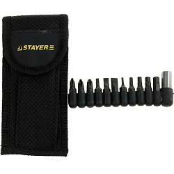 Мультитул STAYER "PROFESSIONAL", силовая модель, с битами, 12в1 [22852_z01]