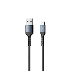 Кабель USB <--> Type-C  1.0м REMAX RC-C008 черный (Kayla II Series)
