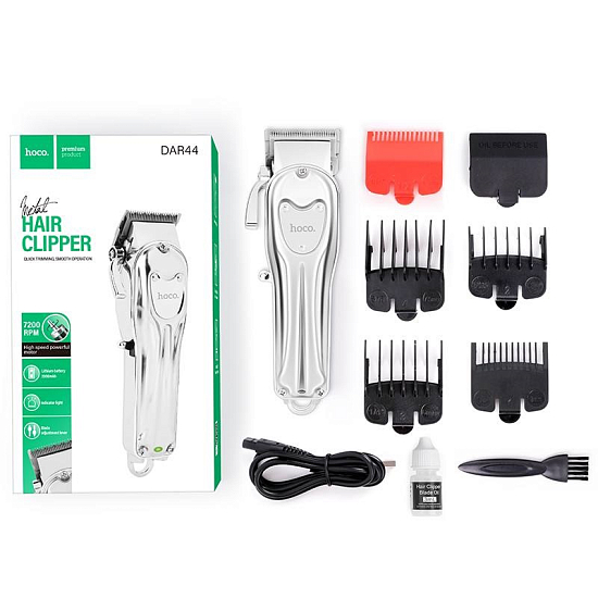 Машинка для стрижки волос HOCO DAR44, Silver