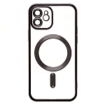 Задняя накладка SM027 SafeMag для iPhone 12 (black) (232385)