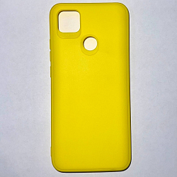 Задняя накладка Мобилис для Xiaomi Redmi 9C/10A, желтая, матовая с защитой камеры