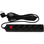 Сетевой фильтр  1.5м TDM СФ-05В, 5 розеток, с/з, ПВС 3х1мм2, 16А