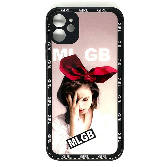 Задняя накладка MOBIS для iPhone 11 с рисунком (микс)