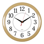 Часы настенные аналоговые БЮРОКРАТ WALLC-R88P D29см бежевый/белый