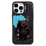Задняя накладка SC335 для iPhone 14 Pro Max (черный кот) (black) (233104)