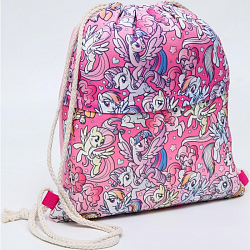 Мешок для обуви My Little Pony с карманом, 28х37 см