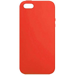 Cиликоновый чехол CTR для iPhone 5/5S/SE матовый (серия Colors) (ярко-красный)