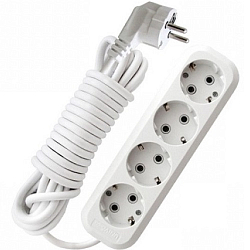 Сетевой удлинитель  3.0м SMARTBUY 4 розетки с/з ПВС 3х1,0 (SBE-16-4-03-Z)