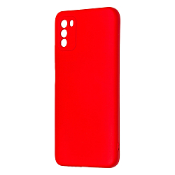 Задняя накладка Zibelino Soft Matte для Xiaomi Poco M3 красный, защита камеры