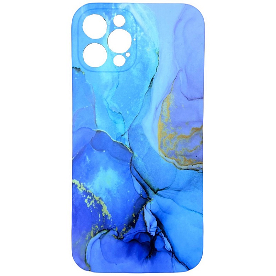Задняя накладка NONAME для iPhone 12 Pro разводы, разноцветный
