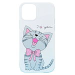 Задняя накладка SC302 для iPhone 12 (004) (white)