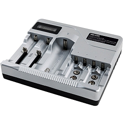 Зарядное устройство WALKER WH-19 (9В, 3.7В, 1.2В), для 7 АКБ, серое