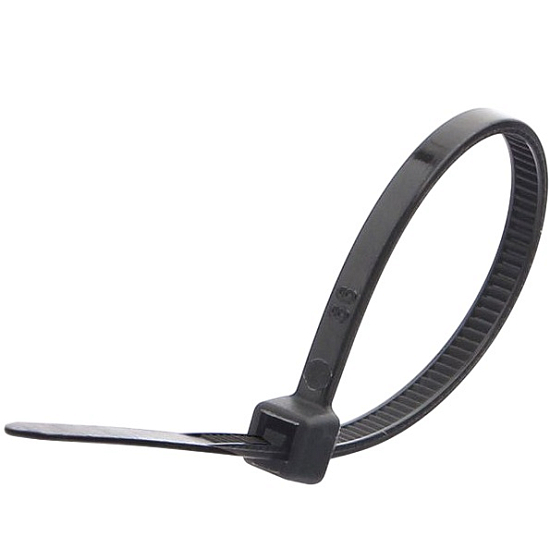 Хомут-стяжка Cablexpert NYT-250x7.6B, 7.6 х 250 мм, черный (100 шт.)