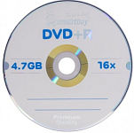 Диск DVD+R SMARTBUY 4.7 Гб, 16х, в шпиле, (Bulk-100шт) (SBDVPR100S) (100/600)