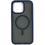 Задняя накладка HOCO AS5 Anti-fall Flexible Airbag Magnetic Case для iPhone 15 Pro blue