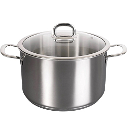 Кастрюля 6л KUKMARA SF-CA6024G линии "SAFIA" д.24см, со СТЕКЛЯННОЙ крышкой