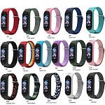 Нейлоновый ремешок ISA для Mi Band 3/4/5/6 Nylon #4319 Розовый