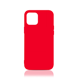 Силиконовый чехол DF для iPhone 12 mini DF iOriginal-04 (red) с микрофиброй