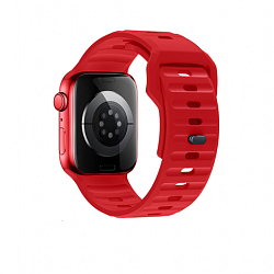 Силиконовый ремешок HOCO WA27 Flexible для APPLE Watch 42/44/45/49mm, красный